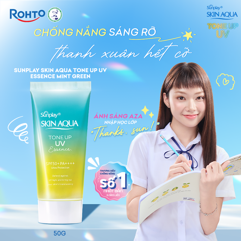 Tinh Chất Chống Nắng Hiệu Chỉnh Sắc Da Mint Green SPF50<sup>+</sup>, PA++++